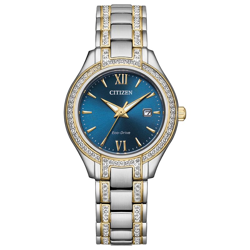 Citizen Dress/Classic Eco Women's Watch, Stainless Steel Navy Dial