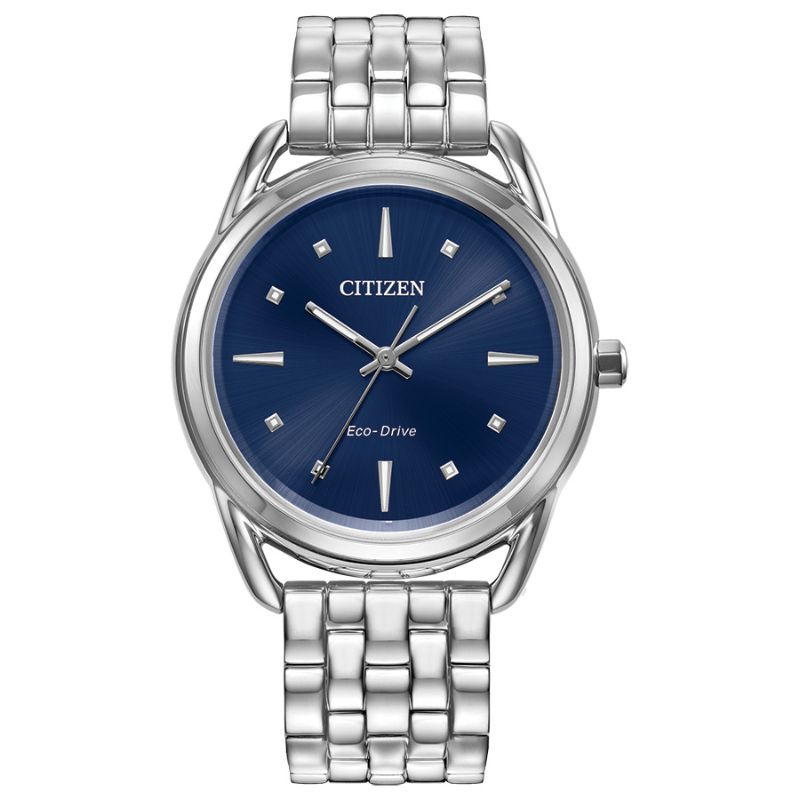 Citizen Dress/Classic Eco Women's Watch, Stainless Steel Blue Dial