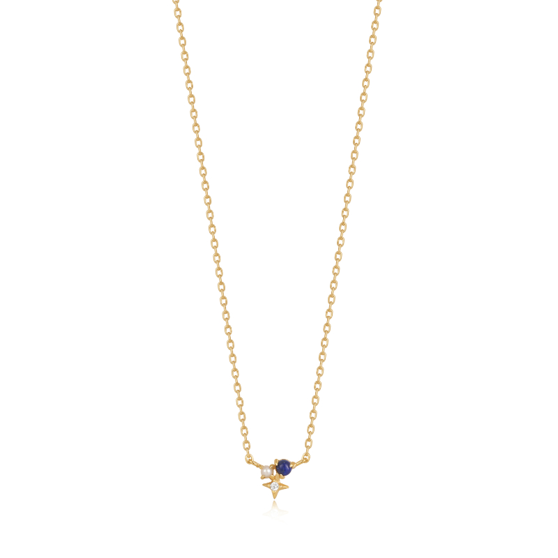 Lapis Star Necklace