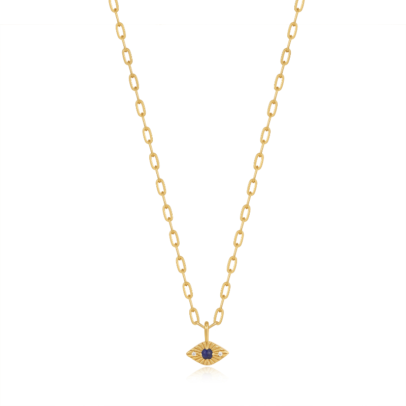 Lapis Evil Eye Necklace