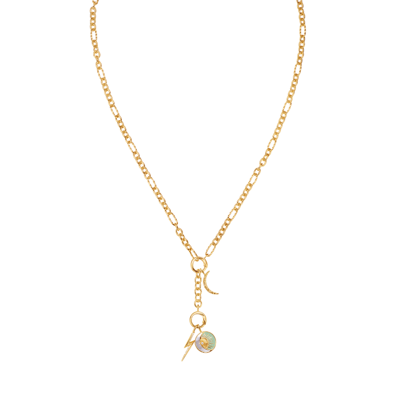 Gold Cosmic Charm Necklace