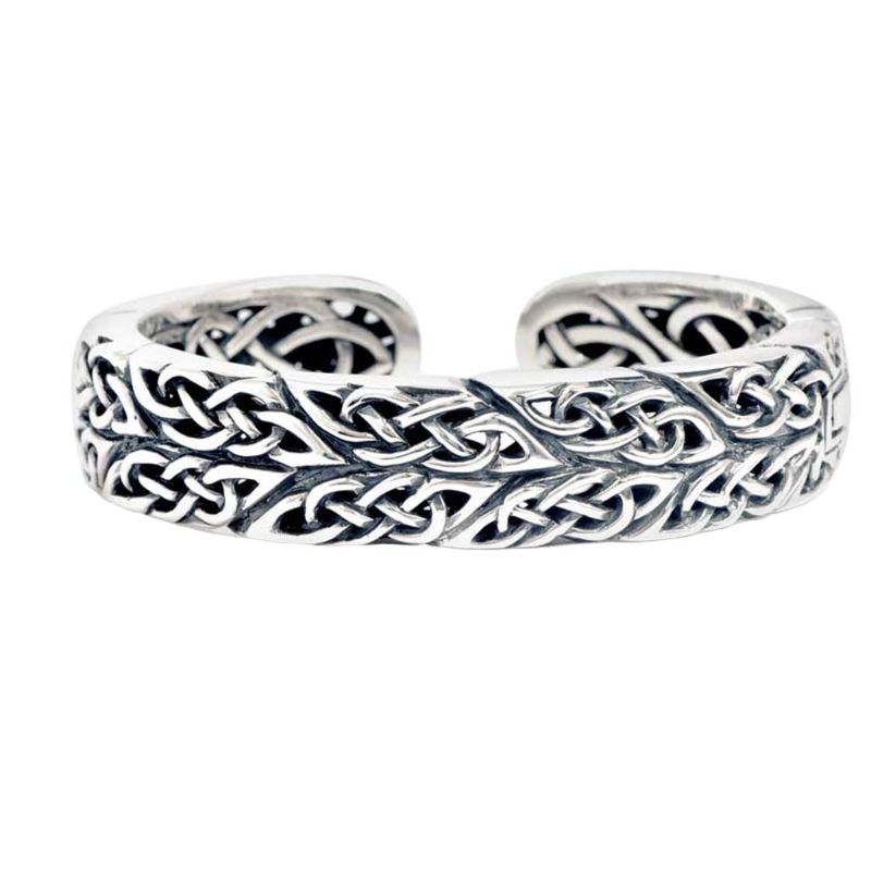 Sterling Silver Celtic Knot Bangle Large