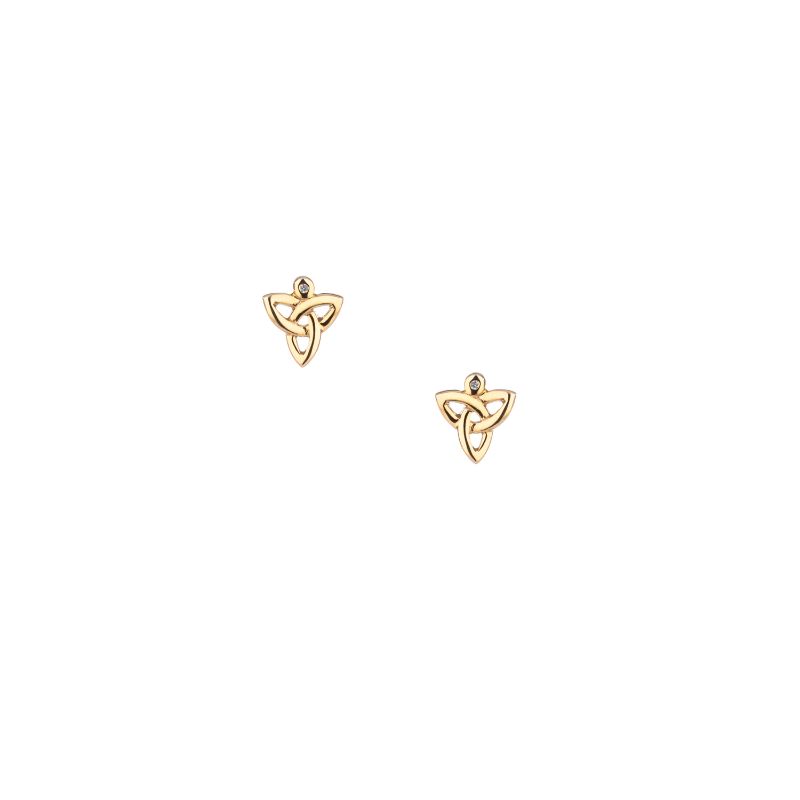 Yellow Diamond Trinity Post Earrings