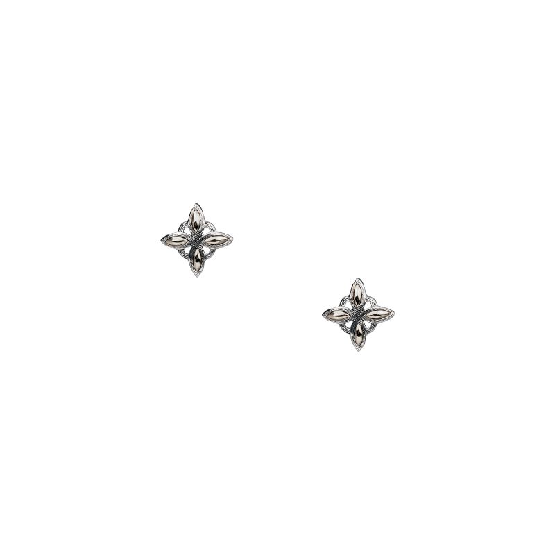 Sterling Silver Celestial Stud Earrings