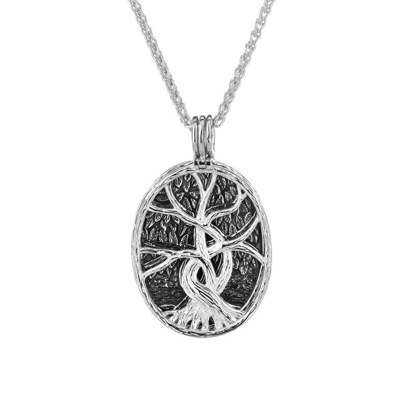 Sterling Silver 22k Gilded Tree of Life 4-Way Pendant