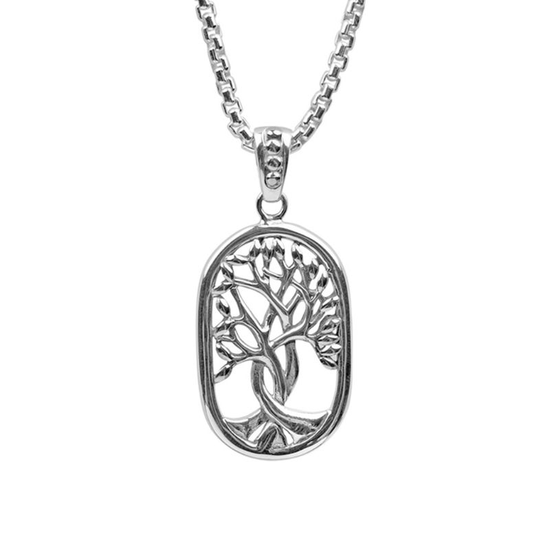 Sterling Silver Tree of Life Large Pendant