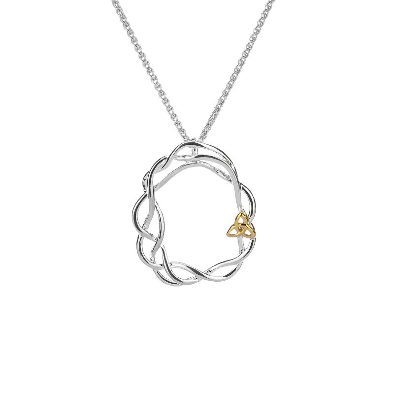 Sterling Silver 10k Infinity Knot Pendant