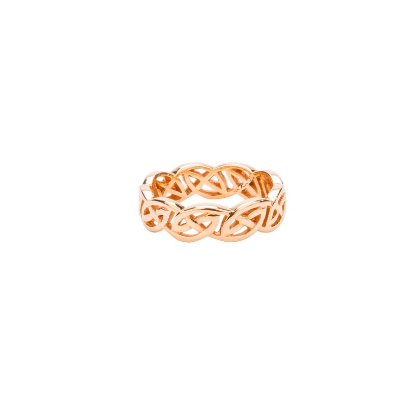 Rose Eternity Knot Lomond Ring Medium