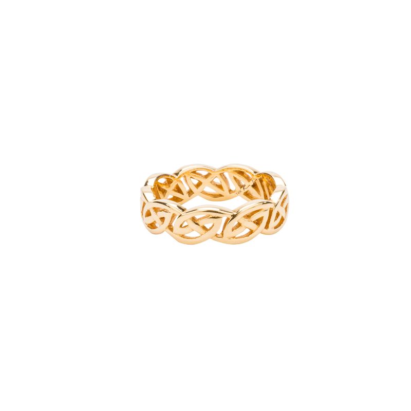 Yellow Eternity Knot Lomond Ring Medium