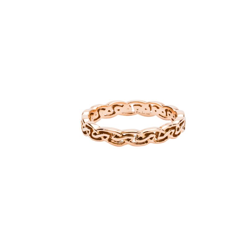 Rose Eternity Knot Tay Ring Narrow