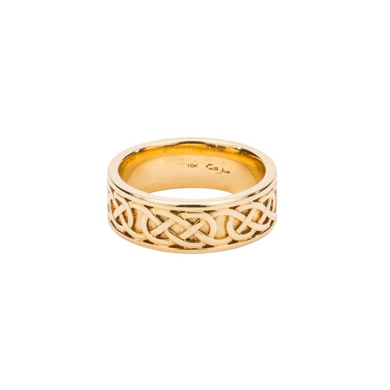 Yellow Celtic Love Knot Belston Ring