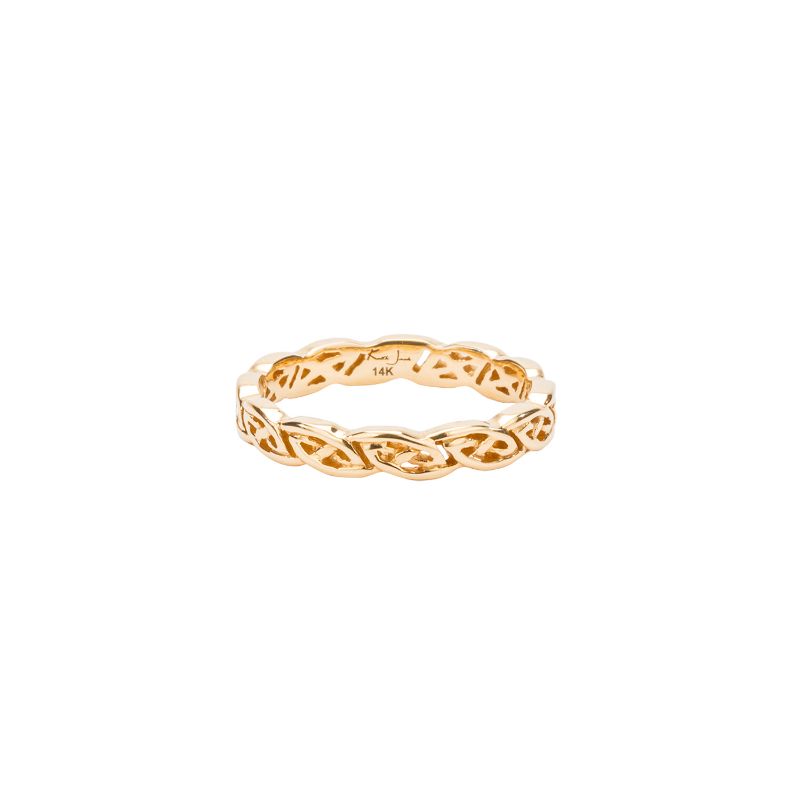 Yellow Eternity Knot Shin Ring