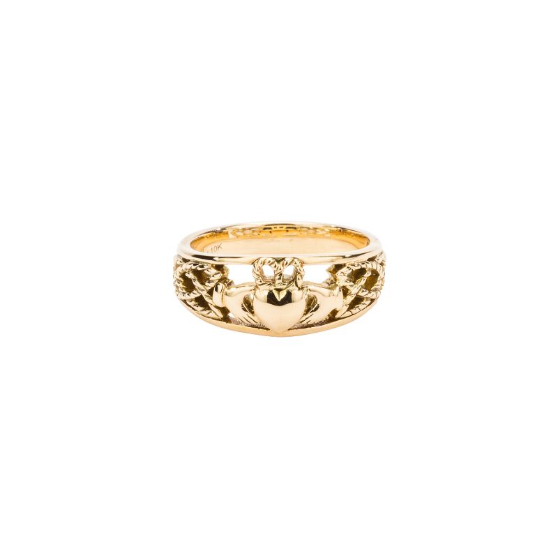 Yellow Small Claddagh Ring