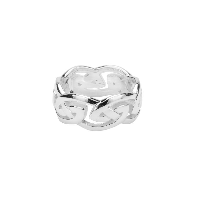 Sterling Silver Eternity Knot " Gowan" Ring X-Wide