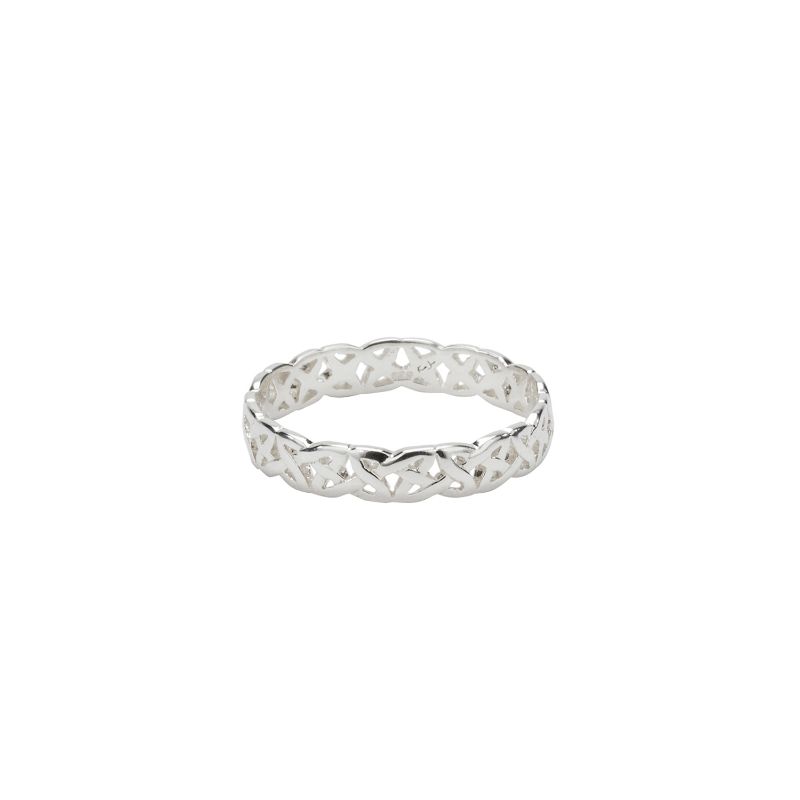 Sterling Silver Love Knot Ring Narrow