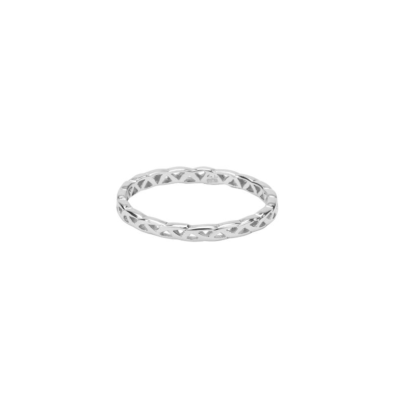 Sterling Silver Weave Knot "Tulla" Ring Narrow