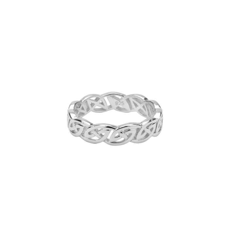Sterling Silver Eternity Knot "Lomond" Ring Medium