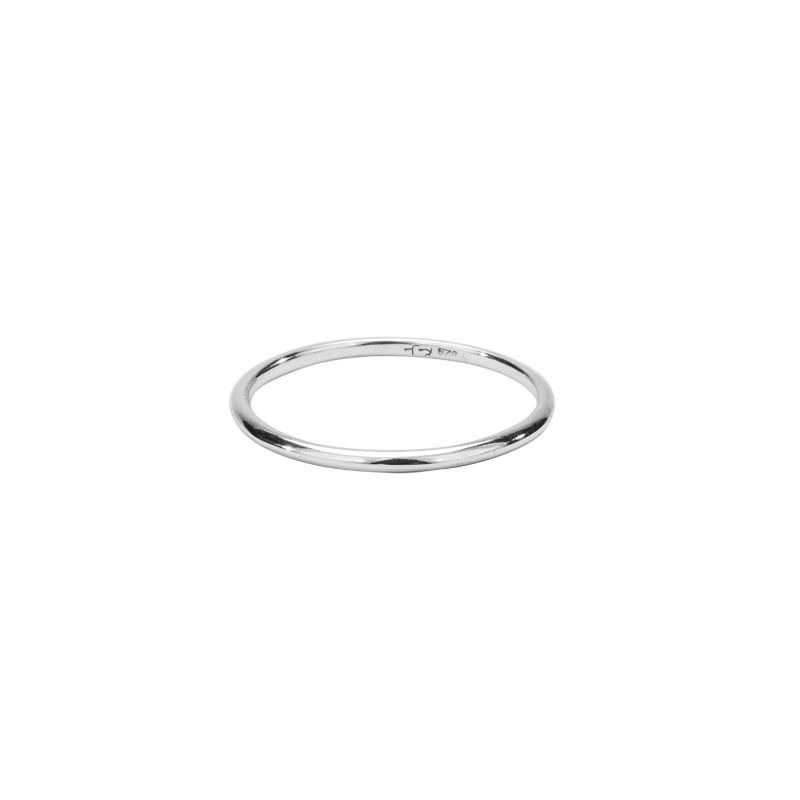 Sterling Silver Stacking Rail "Esk" Ring