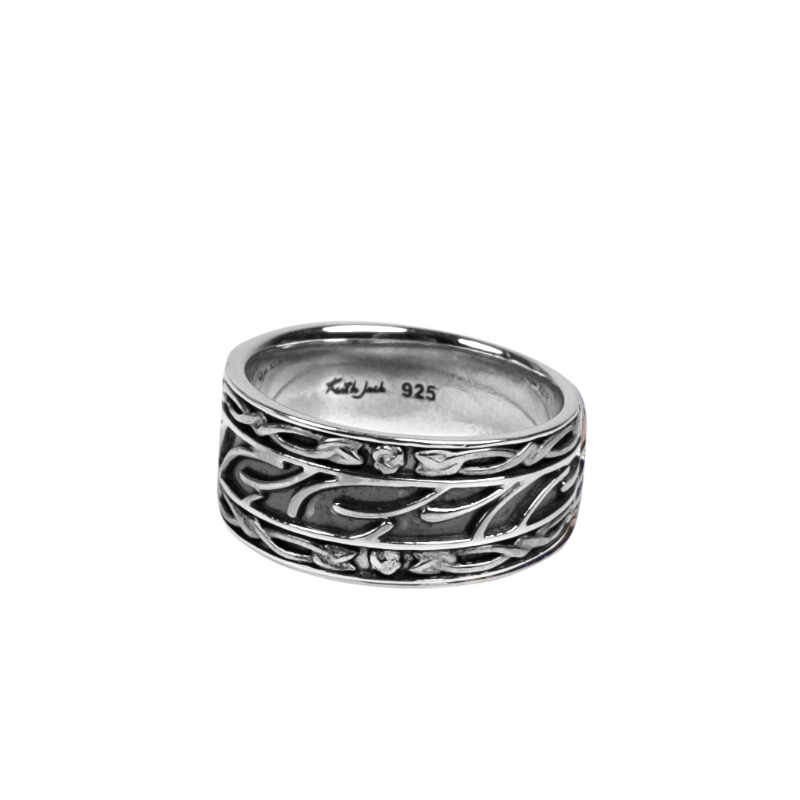 Sterling Silver Oxidized Cernunnos Ring