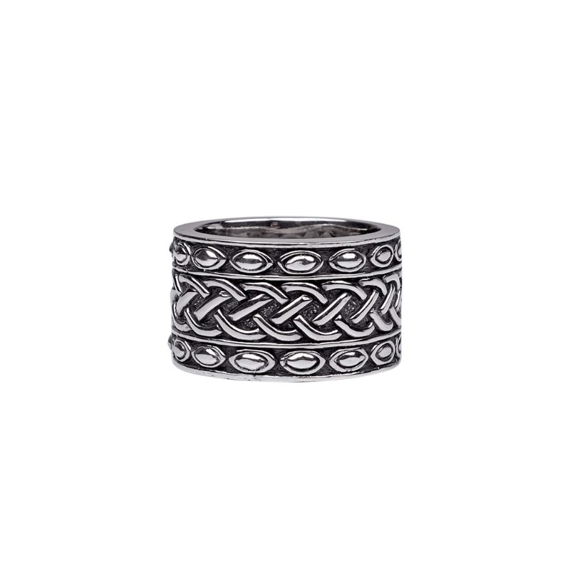 Sterling Silver Oxidized Celtic Knot Ring