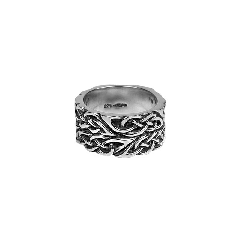 Sterling Silver Oxidized Celtic Knot Ring