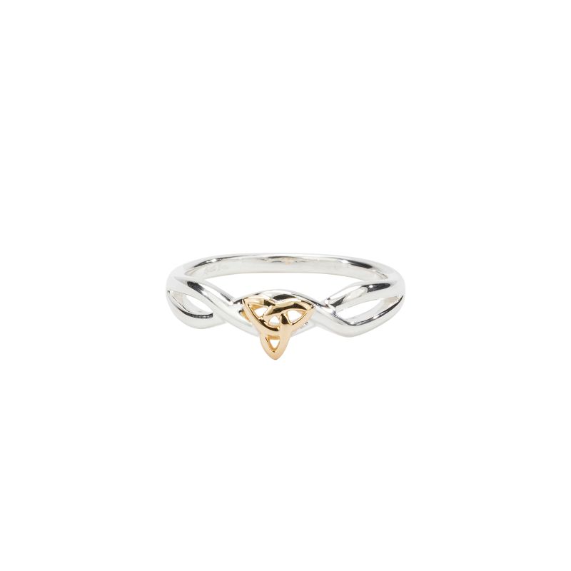 Sterling Silver 10k Infinity Knot Ring