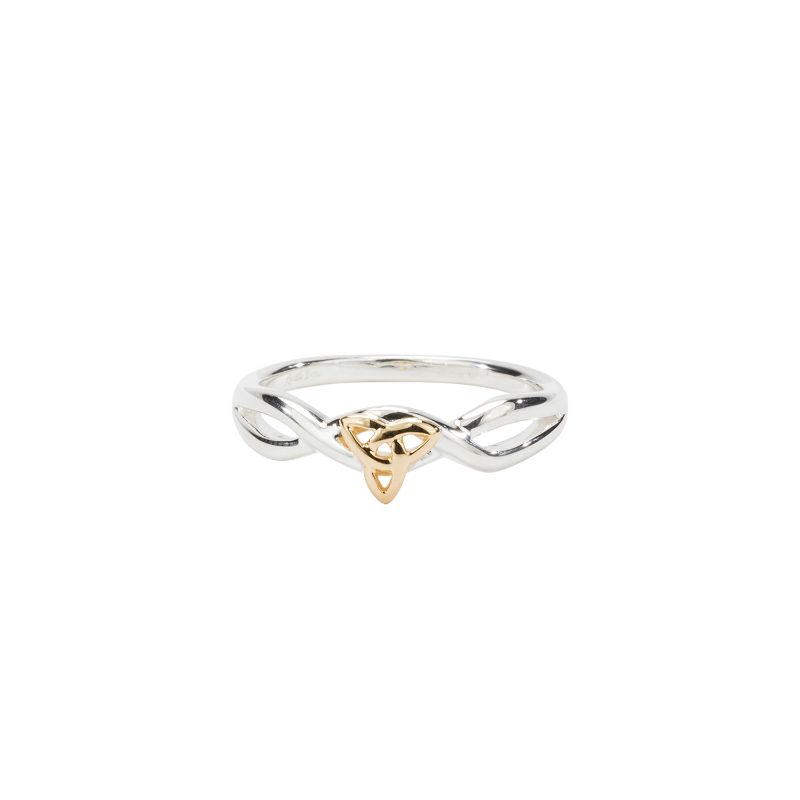 Sterling Silver 10k Infinity Knot Ring