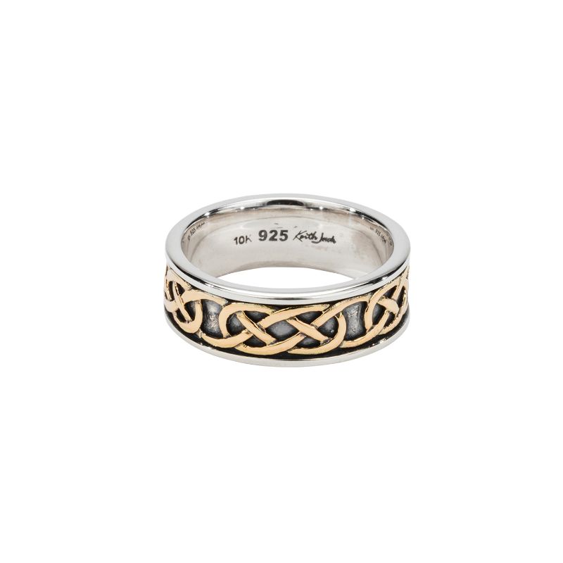 Sterling Silver Oxidized 10k Love Knot "Belston" Ring