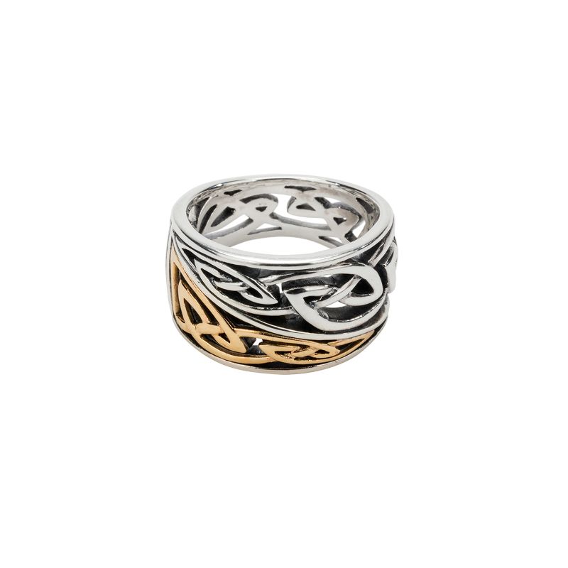 Sterling Silver Oxidized 10k Harmony Enrick Ring