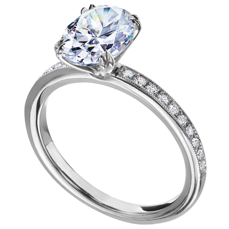 Platinum Vintage Engagement Ring Features