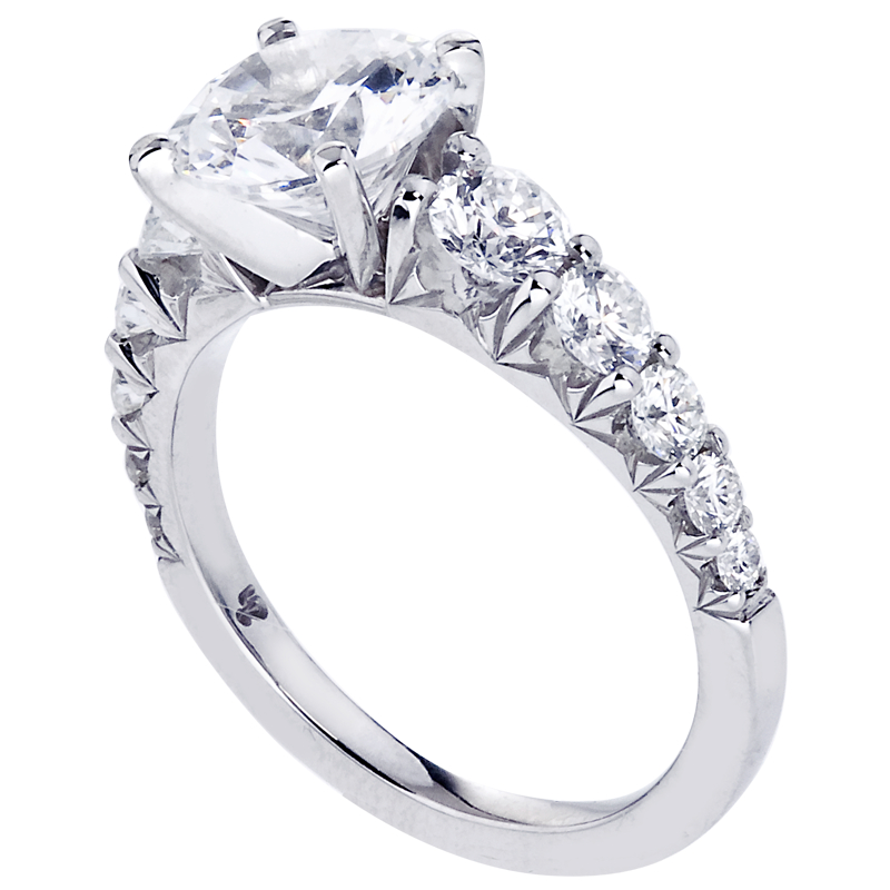 Royal Prong Platinum Engagement Ring