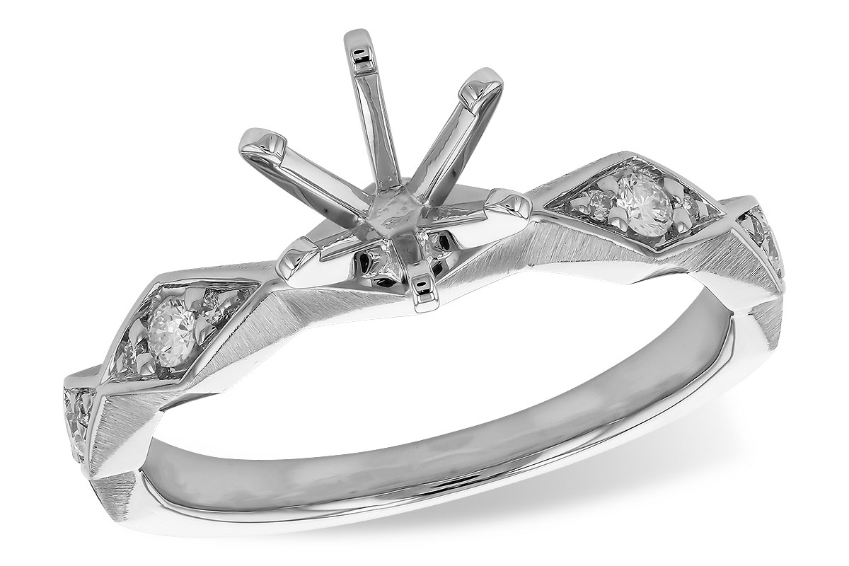 14KT Gold Semi-Mount Engagement Ring