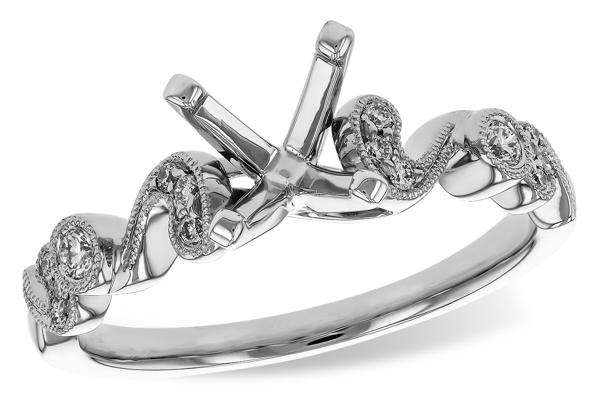 14KT Gold Semi-Mount Engagement Ring