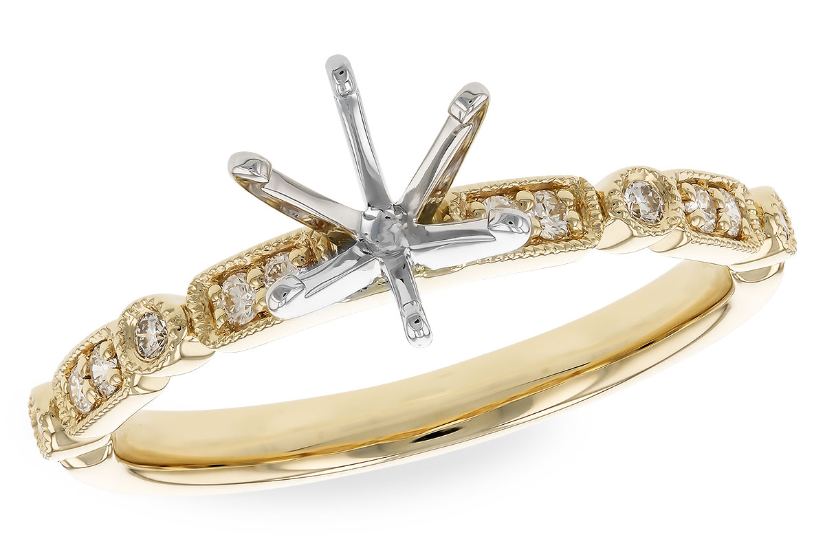 14KT Gold Semi-Mount Engagement Ring